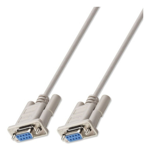 Cable Serial Db9 Rs232 Hembra Hembra Null Modem 1.8 Metros 