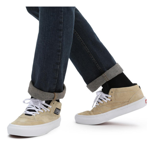 Tenis Vans Skate Half Cab Jaupe Beige Unisex Originales¬