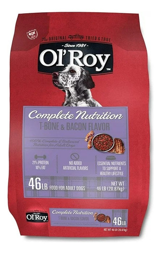 Ol 'roy Complete Nutrition Alimento Premium Para Perro 46lbs