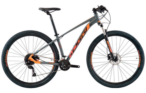 Bicicleta Mtb Aro 29 Oggi Big Wheel 7.0 2023 Cor Cinza/Laranja Tamanho do quadro M - 17