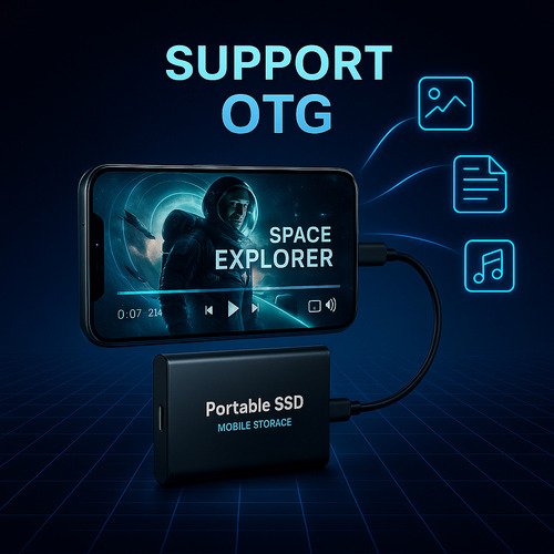 Ssd Externo 2tb Portátil Slim Usb 3.1 Ultra Rápido P/ Notebook, Pc E Smartphone