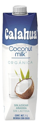 Alimento Líquido De Coco Calahua Coconut Milk Orgánica 1 L