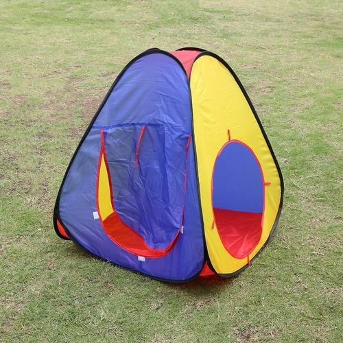 Imagen 6 de 10 de Carpa Infantil Doble Con Túnel Pelotero Grande Colores Atrix