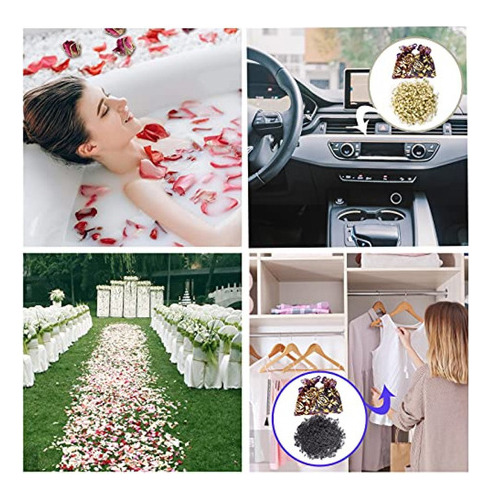 Mechas Para Velas 30 Bolsas De Flores Secas, Kit De Hierbas
