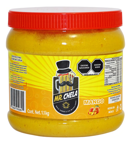 Escarchado Para Micheladas Mr. Chela Sabor Mango 1.1kg Pulpa
