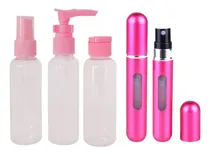 Comprar Kit Set Neceser Frascos Viaje + Perfumero Pro Recargable 8ml