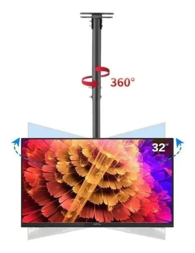Imagen 6 de 10 de Soporte Tv Techo Pared Base Aéreo Lcd Led 32-70 PuLG