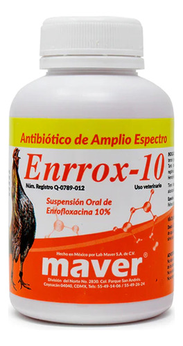 Enrrox-10 1000ml - Antibiótico En Agua Bebida (catarros)