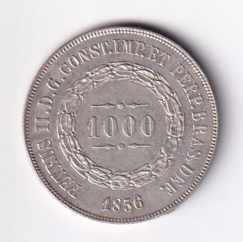 Moeda Prata 1000 Réis 1856