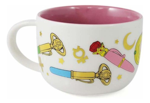 Sailor Moon Soup Mug, Features Wands, Pins, And Compact,