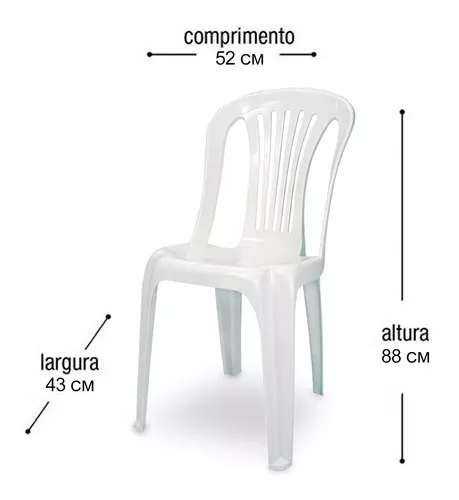 Kit Mesa Plástica Quadrada 4 Cadeiras Cozinha Bistrô Branca -   - Mais de 200 mil clientes!