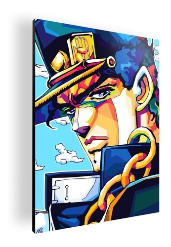 Cuadro Decorativo Mural Poster Jotaro Jojo 30x42 Mdf