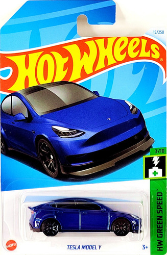 Hotwheels Tesla Model Y (green Speed 5/10) Año 2024