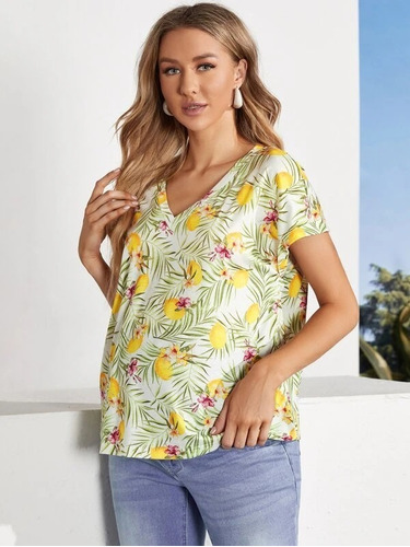 Polera Maternal Estampado  Flores