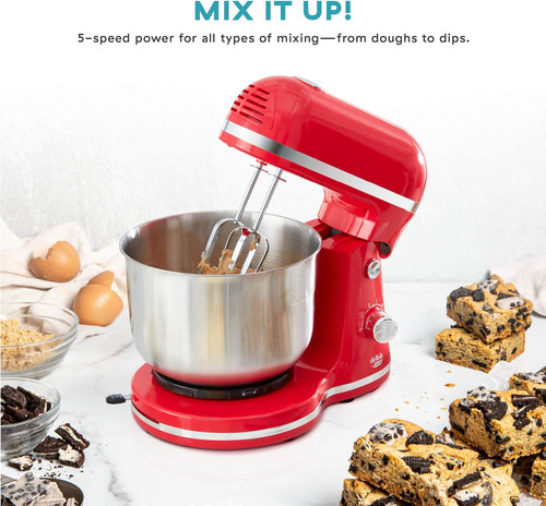 Dash Delish By Dash Compact Standmer, 3.5 Quart Con Batidore