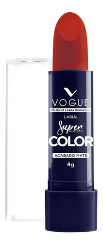 Labial Vogue Super Fantastic Color Mate X 4gr Color Auténtica