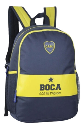 Mochila Espalda Boca Juniors Original 17.5 Bj55 Maple Cuota