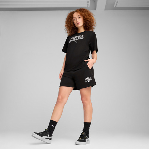 Playera Puma Class Relaxed Tee, Mujer, Negro