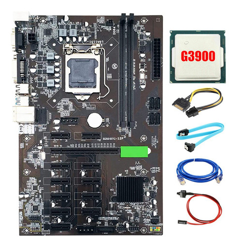 Kit De Placa Base B250 Btc De 12 Gpu Lga1151 Ddr4 3.0 Usb 3.