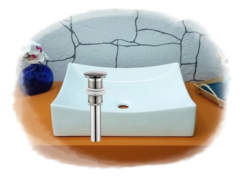 Desagüe Automático, Sistema Push Boton, S/rebose,30cm, Acero