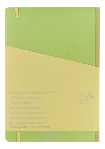 Fabriano Ecoqua Más Cuaderno De Tela, 83 X 117, A4, Lima