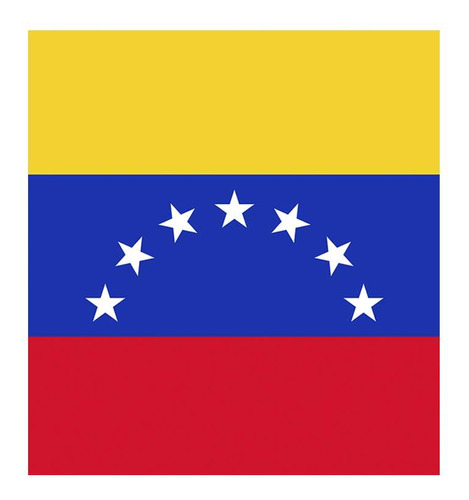 Vinilo 20x20cm Bandera De Venezuela Pais Latinoamerica M4