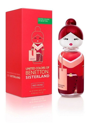 United Colors Of Sisterland Eau Toilette Red Rose Spray 80ml