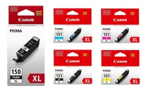Comprar 5 Canon Original Pgi-150xl Cli-151xl Bcmy Ip7210 Ix6810 Civa