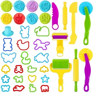 Playdough Tools 37 Pcs Play Dough Tools Set For Kids, P...