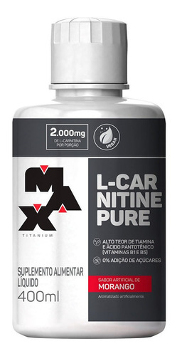 L - Carnitine Carnitina Pure 400ml - Max Titanium
