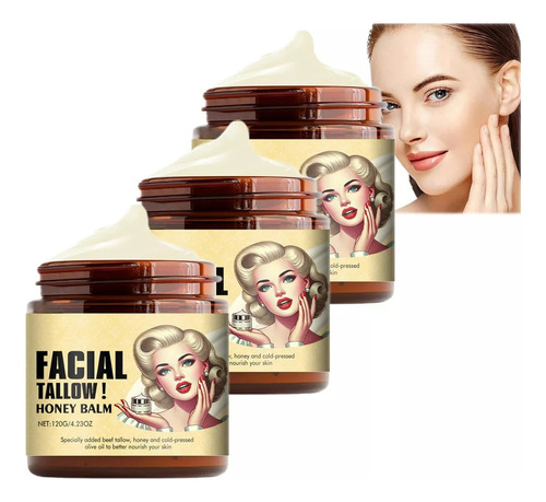 Whipped Beef Tallow And Honey Balm, Facial Tallow And Honey