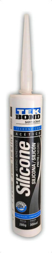 Silicone Acético Preto Uso Geral 280g Tekbond