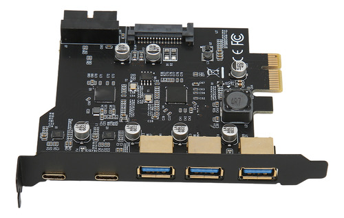 Tarjeta De Expansión Pcie A Usb 3.0 De 5 Puertos, 1 X 3 X Us