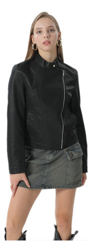 Campera Moto Biker Mujer Rockera Eco Cuero Motera Rocker