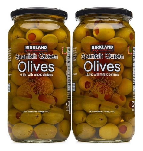 Imagen 5 de 7 de Aceitunas Kirkland Españolas Aceitunas Rellenas Pimentón