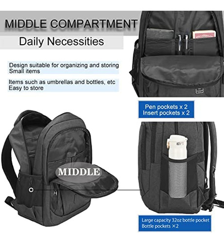 Wirabo Mochila Para Computadora Portátil Para Hombres Mochil
