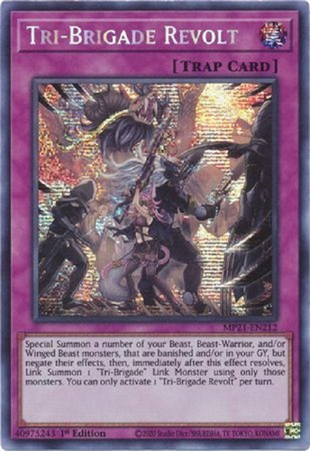 Revuelta Tri-brigada Prismatic Secret Raro Yugioh