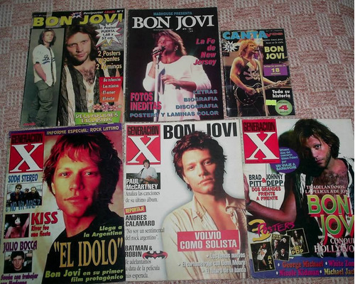 Bon Jovi - Lote De 6 Revistas - Imperdible Oportunidad!