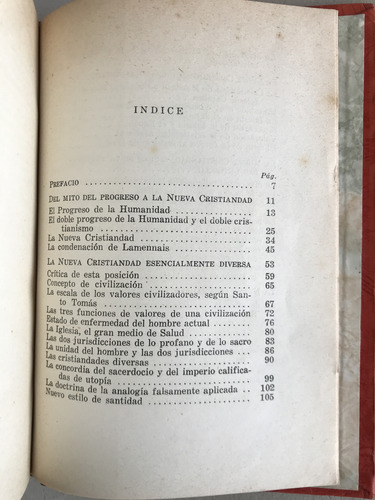 Meinvielle. De Lamennais A Maritain 1945 Encuadernado (Usado)