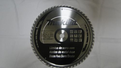 Disco Sierra Makita B-19663 405x30mm 60dt Madera Bb