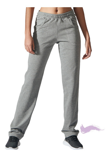 Pantalón Jogging Algodón Rústico Gris Melange Vandalia