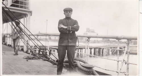 1929 Brasil Antigua Fotografia En Muelle De Paranagua Parana