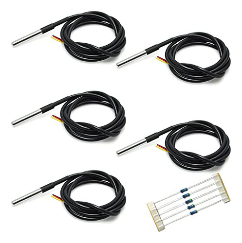 Sensor De Temperatura Gikfun Ds18b20, Resistente Al Agua, Di