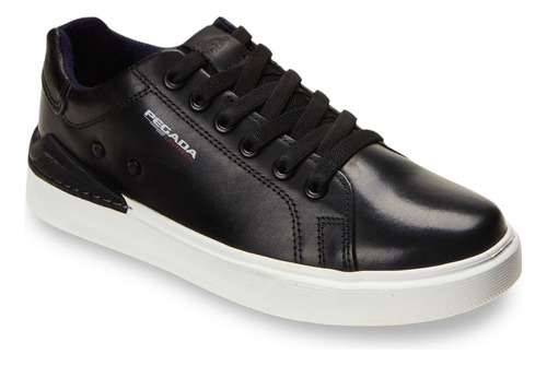 Tênis Casual Masculino Em Couro Pegada