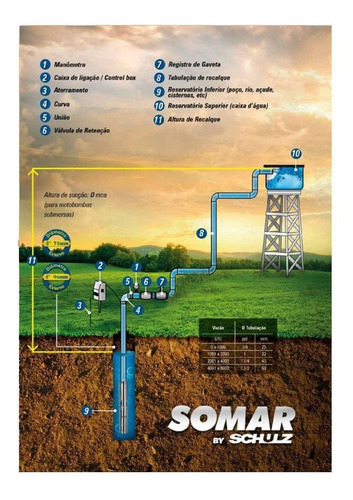 Imagem 5 de 7 de Bomba Submersa Inox 3 1,5cv C/ Painel De - Somar 16006012