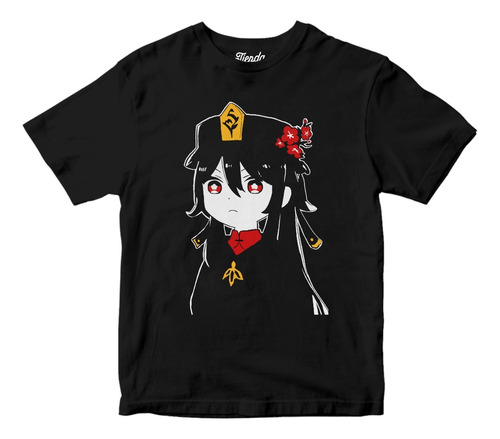 Playera Anime Manga Genshin Impact Hu Tao Chibi Rojo