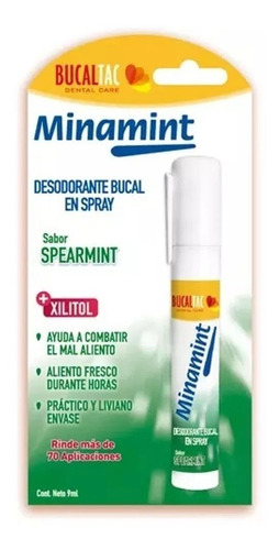 Desodorante Bucal En Spray Bucaltac Minamint