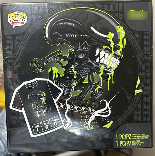Funko Pop! Tees. Pop Y Camiseta Alien Xenomorph 40 Aniver (Usado)