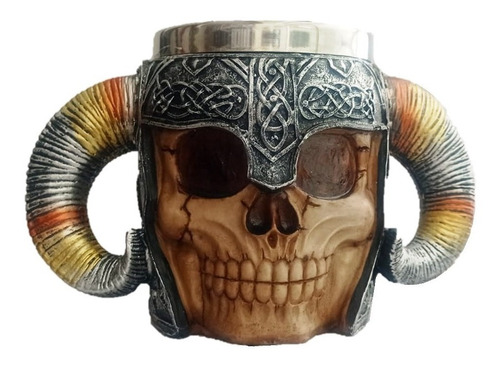 Taza Calavera Vikingo Mug Skull 