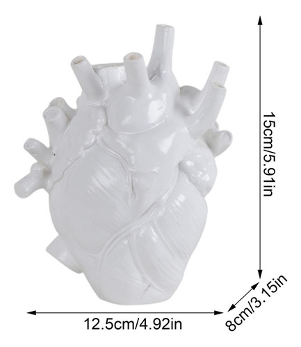 . Jarrón Decorativo Con Forma De Corazón.